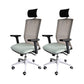 Modern Computer Chair Adjustable Arms Chair Mesh Office Chair Black 2 Piece Set Clearhalo 'furn' 'furn_office_chair' 'Furniture' 'Office Chairs' 'Office Furniture' 'office_chair' 5761276