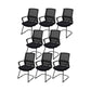 Black Mid-Back Office Chair Mesh-back Arms Included Task Chair 8 Piece Set Clearhalo 'furn' 'furn_office_chair' 'Furniture' 'Office Chairs' 'Office Furniture' 'office_chair' 5761339