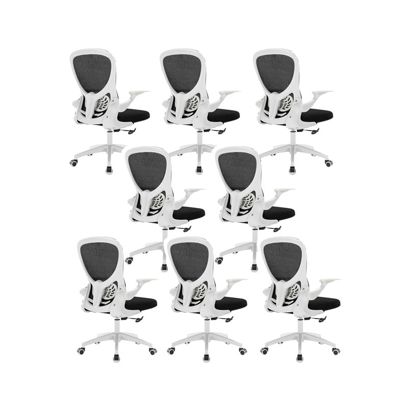 Sedia per computer moderna sedia a braccioli regolabile sedia da scrivania in maglia