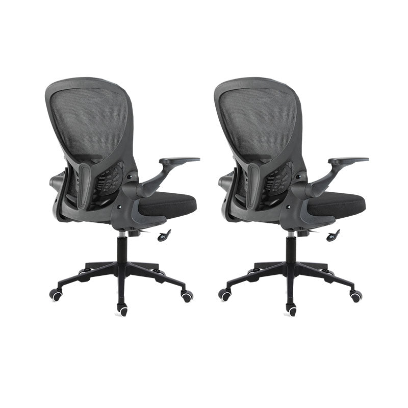 Sedia per computer moderna sedia a braccioli regolabile sedia da scrivania in maglia