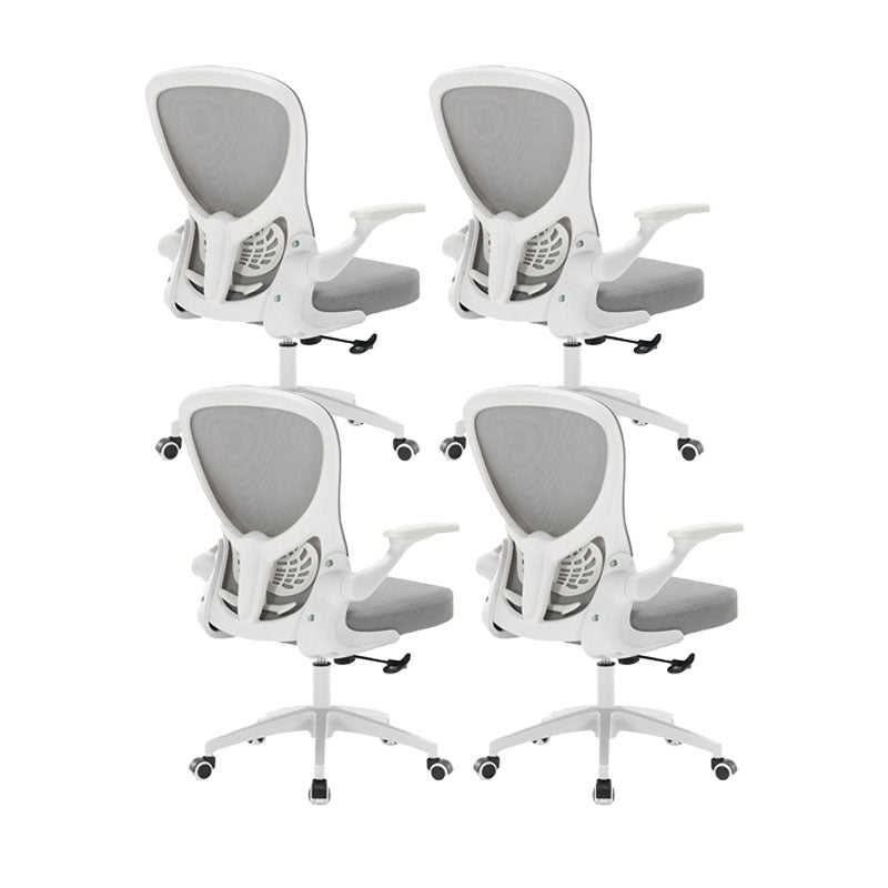 Sedia per computer moderna sedia a braccioli regolabile sedia da scrivania in maglia