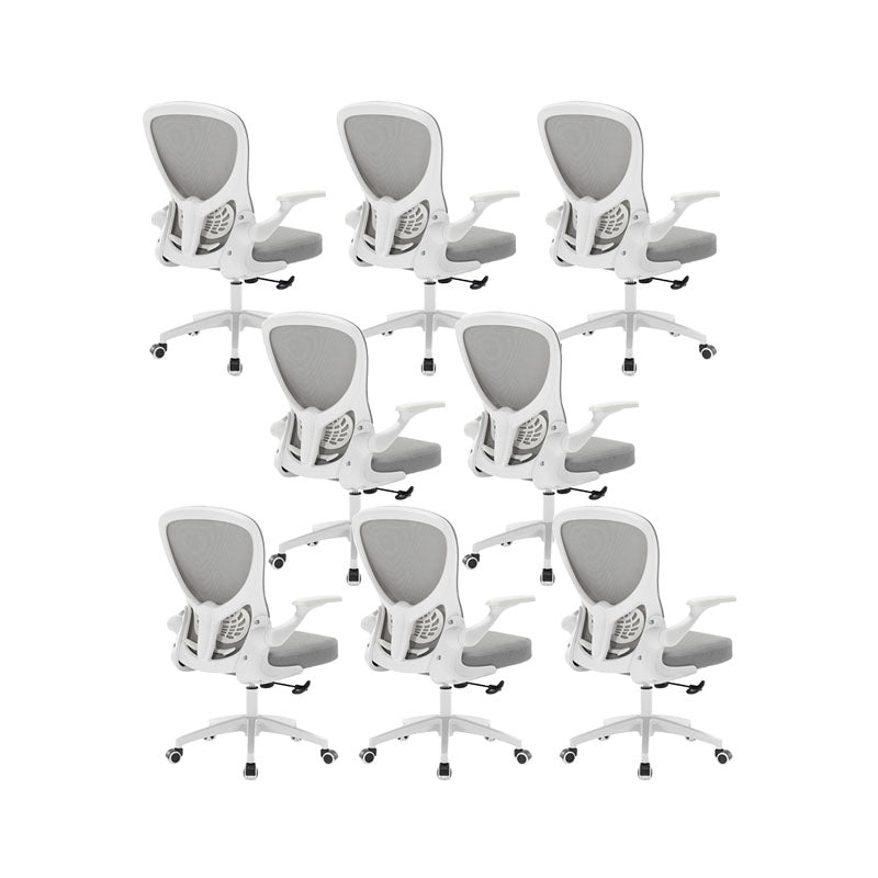 Sedia per computer moderna sedia a braccioli regolabile sedia da scrivania in maglia