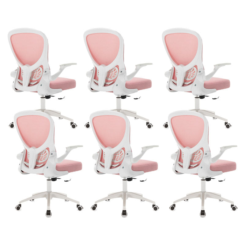 Sedia per computer moderna sedia a braccioli regolabile sedia da scrivania in maglia