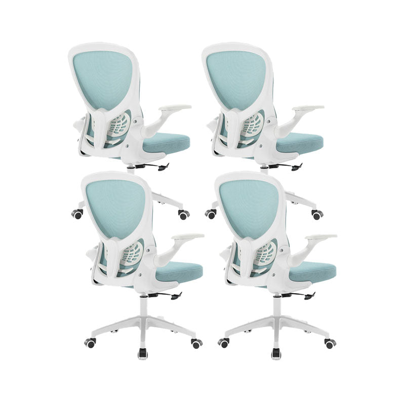 Sedia per computer moderna sedia a braccioli regolabile sedia da scrivania in maglia