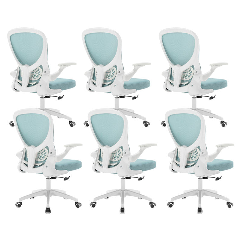 Sedia per computer moderna sedia a braccioli regolabile sedia da scrivania in maglia