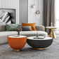 Slate Round Coffee Table Pedestal Minimalist Coffee Table for Living Room Clearhalo 'Coffee & Accent Tables' 'Coffee Tables' 'coffee_tables' 'furn' 'furn_coffee_tables' 'Furniture' 'Living Room Furniture' 5765163