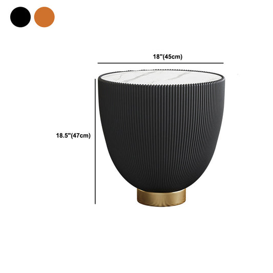 Slate Round Coffee Table Pedestal Minimalist Coffee Table for Living Room Clearhalo 'Coffee & Accent Tables' 'Coffee Tables' 'coffee_tables' 'furn' 'furn_coffee_tables' 'Furniture' 'Living Room Furniture' 5765176