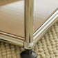 Contemporary Style Coffee Cocktail Table Metal 4 Legs Coffee Table