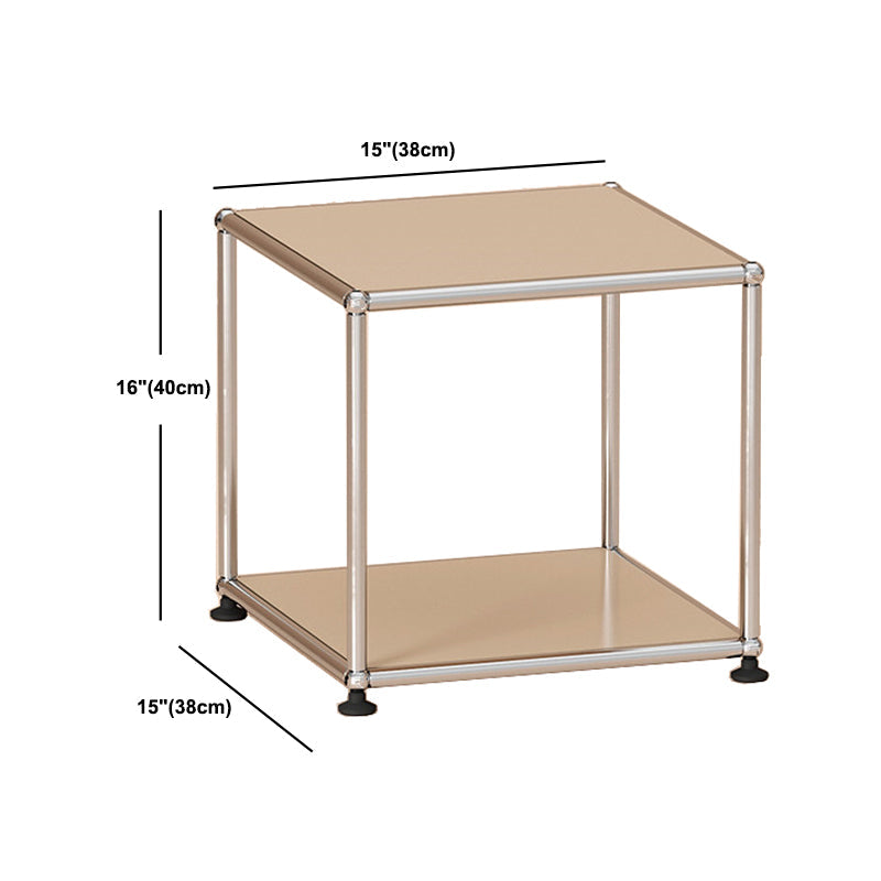 Contemporary Style Coffee Cocktail Table Metal 4 Legs Coffee Table