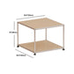 Contemporary Style Coffee Cocktail Table Metal 4 Legs Coffee Table