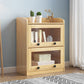11.8" W Closed Storage Bookcase Modern Wooden Bookshelf with Glass Doors 31.5"L x 11.8"W x 36.6"H Clearhalo 'Bookcases' 'furn' 'furn_bookcases' 'Furniture' 'Office Furniture' 5765247