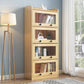 11.8" W Closed Storage Bookcase Modern Wooden Bookshelf with Glass Doors 31.5"L x 11.8"W x 66.1"H Clearhalo 'Bookcases' 'furn' 'furn_bookcases' 'Furniture' 'Office Furniture' 5765250