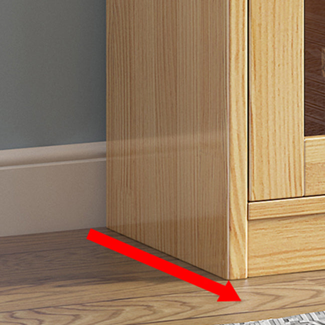 11.8" W Closed Storage Bookcase Modern Wooden Bookshelf with Glass Doors Clearhalo 'Bookcases' 'furn' 'furn_bookcases' 'Furniture' 'Office Furniture' 5765252