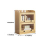 11.8" W Closed Storage Bookcase Modern Wooden Bookshelf with Glass Doors Clearhalo 'Bookcases' 'furn' 'furn_bookcases' 'Furniture' 'Office Furniture' 5765260