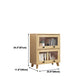 11.8" W Closed Storage Bookcase Modern Wooden Bookshelf with Glass Doors Clearhalo 'Bookcases' 'furn' 'furn_bookcases' 'Furniture' 'Office Furniture' 5765264