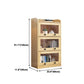 11.8" W Closed Storage Bookcase Modern Wooden Bookshelf with Glass Doors Clearhalo 'Bookcases' 'furn' 'furn_bookcases' 'Furniture' 'Office Furniture' 5765268