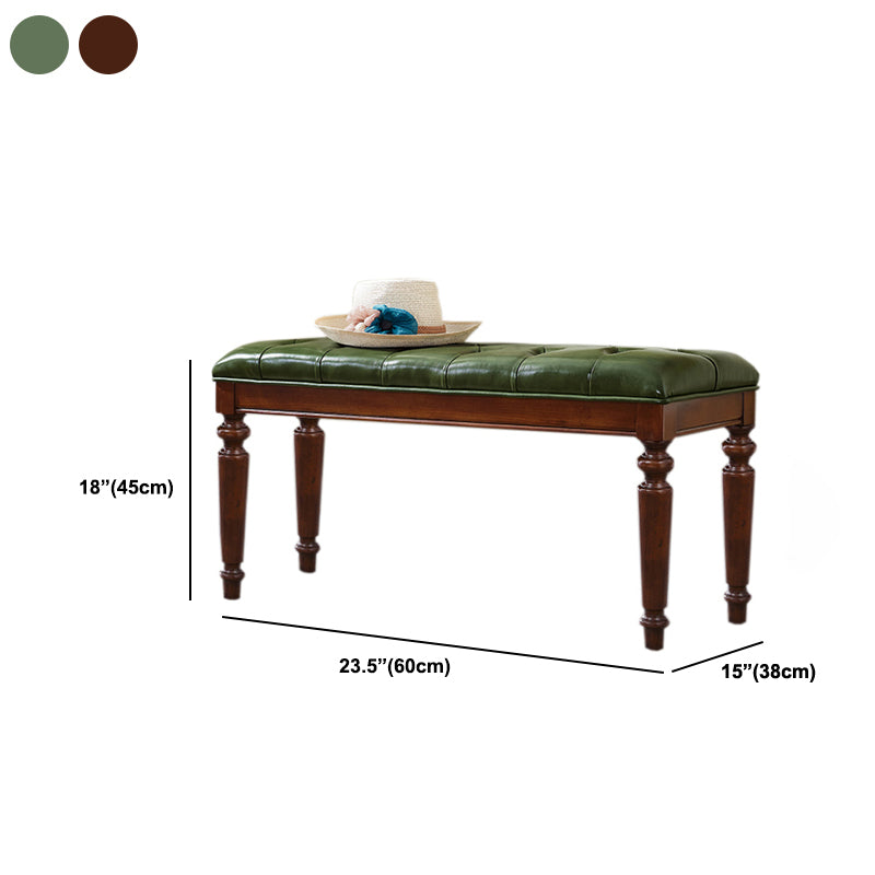 Rectangle 17.7"H Entryway Bench Cushioned Upholstered Seating Bench Clearhalo 'Benches' 'Chairs & Seating' 'furn' 'furn_benches' 'Furniture' 'Living Room Furniture' 5765291