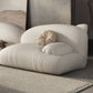 Modernism Cream Cat-Shaped Sofa Pillow Top Arm Wool Sofa - 39.37" D Clearhalo 'furn' 'furn_sofas' 'Furniture' 'Living Room Furniture' 'Sofa' 'sofas' 5765297