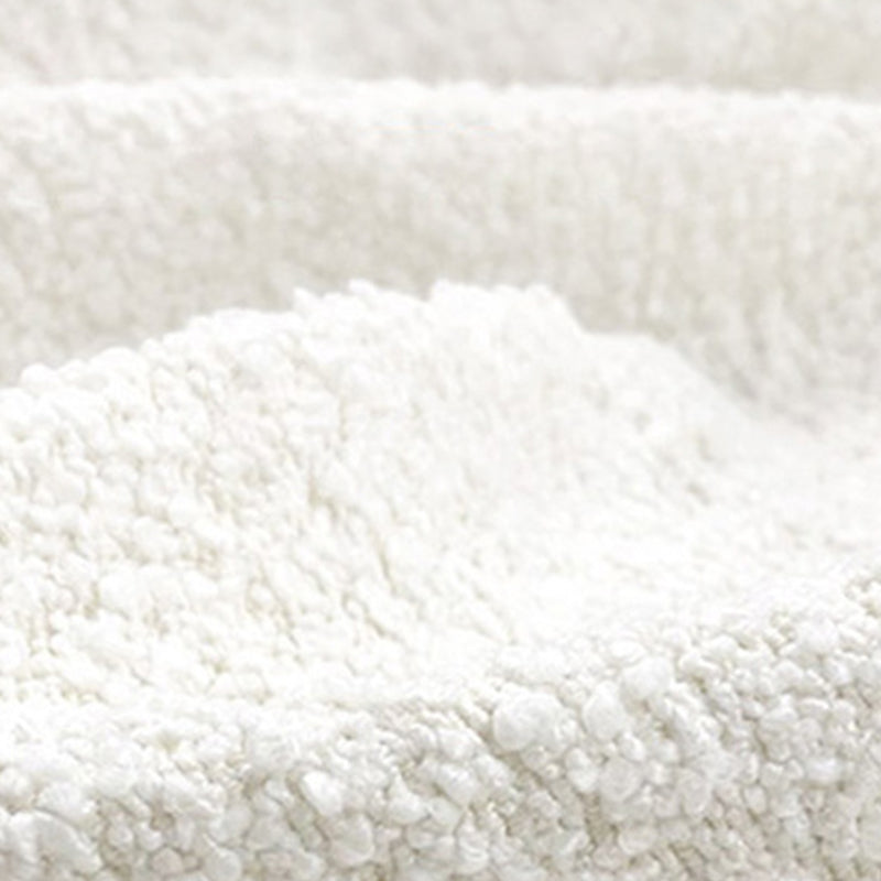 Divano curvo in lana bianca moderna di divano a braccio quadrato da 37,40 "per appartamento