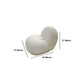 Beige Recessed Arm Curved Sofa Wool Contemporary Sofa for Apartment