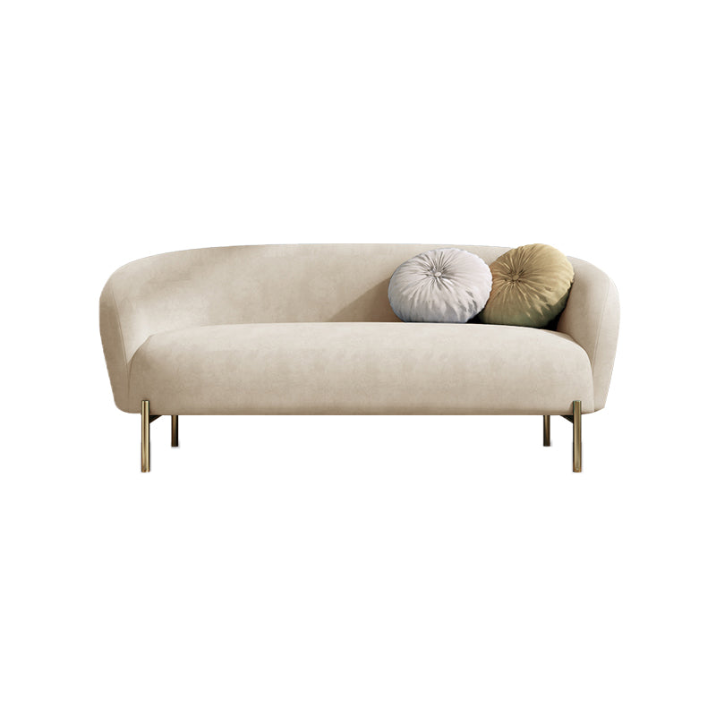 Velvet Modern Sold Sold Sofa 29.92 "H Tuxedo ARM SOFA avec 2 oreillers