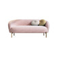 Velvet Modern Sold Sold Sofa 29.92 "H Tuxedo ARM SOFA avec 2 oreillers