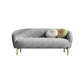 Velvet Modern Sold Sold Sofa 29.92 "H Tuxedo ARM SOFA avec 2 oreillers