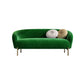 Velvet Modern Sold Sold Sofa 29.92 "H Tuxedo ARM SOFA avec 2 oreillers