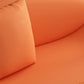 Sofa incurvé sans bras en cuir en faux cuir 27,55 "de large canapé contemporain, résistant aux taches