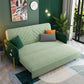 Divano moderno a 2/3 posti in divano a braccio quadrato verde con deposito