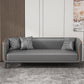 Tuxedo Arm Standard Sofa 25,98 "H Moderne stijl Single Cushion Faux lederen bank