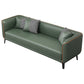 Tuxedo Arm Standard Sofa 25,98 "H Moderne stijl Single Cushion Faux lederen bank