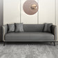 Tuxedo Arm Standard Sofa 25,98 "H Moderne stijl Single Cushion Faux lederen bank