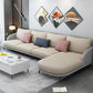 L-Shape Sectional with Sloped Arms and Pillow Back for 4 People