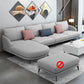 L-Shape Sectional with Sloped Arms and Pillow Back for 4 People