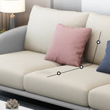 L-förmige Abschnitte mit abgerissenen Armen und Kissen Rücken für 4 Personen