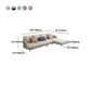 L-Shape Sectional with Sloped Arms and Pillow Back for 4 People