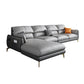 Contemporary 4-Seater with Storage and Pillow Back for Living Room Dark Grey Light Grey Left Clearhalo 'furn' 'furn_sectionals' 'Furniture' 'Living Room Furniture' 'Sectionals' 5765914