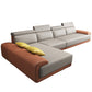 Modern Sectional with Adjustable Head Pillow and Pillow Top Arm Clearhalo 'furn' 'furn_sectionals' 'Furniture' 'Living Room Furniture' 'Sectionals' 5765976