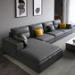 Sezione contemporanea con braccia top a cuscino per 4 persone divano stazionario