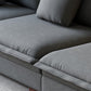 Sezione contemporanea con braccia top a cuscino per 4 persone divano stazionario