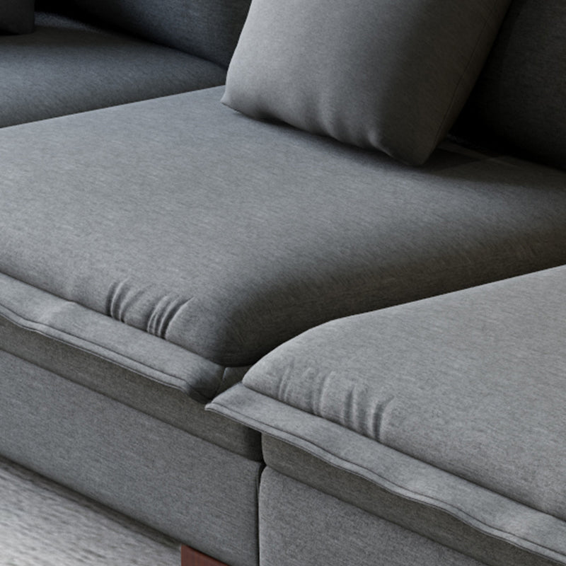 Sezione contemporanea con braccia top a cuscino per 4 persone divano stazionario