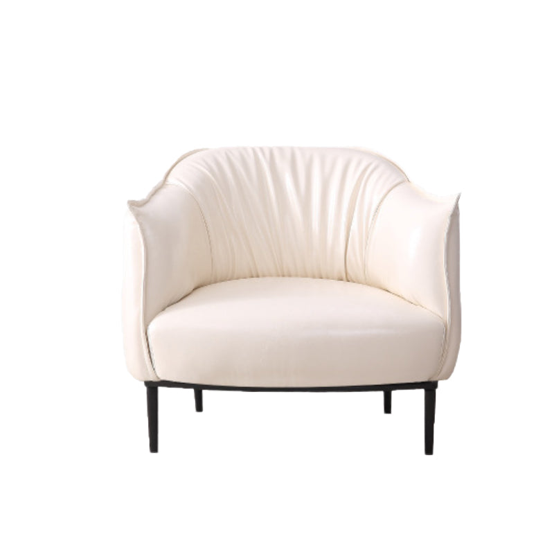 31,89 "sedia singola divano in stile metà secolo PU Sedia a braccioli svasati