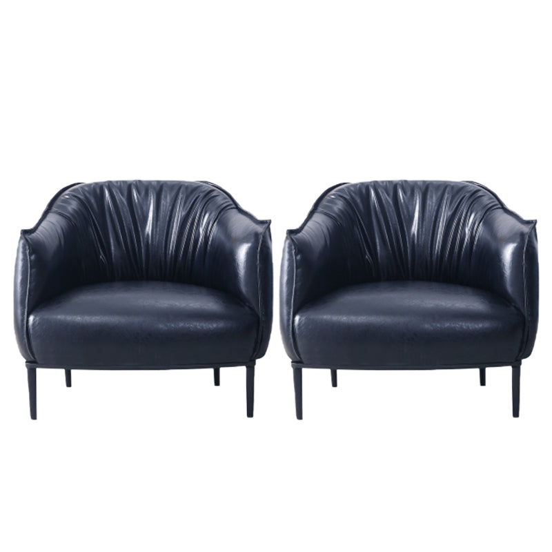 31,89 "sedia singola divano in stile metà secolo PU Sedia a braccioli svasati