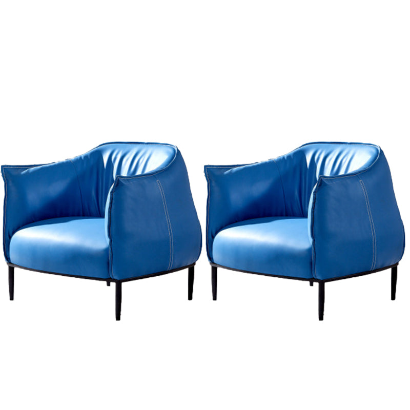 31,89 "sedia singola divano in stile metà secolo PU Sedia a braccioli svasati