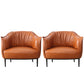31,89 "sedia singola divano in stile metà secolo PU Sedia a braccioli svasati