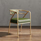 Glam Style 21.65" Wide Fixed Back Sponge Metal Frame Arm Chair