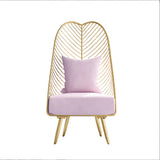 Glam Removable Cushions Armless Basic Four Leg Pillow Back Parsons Chair