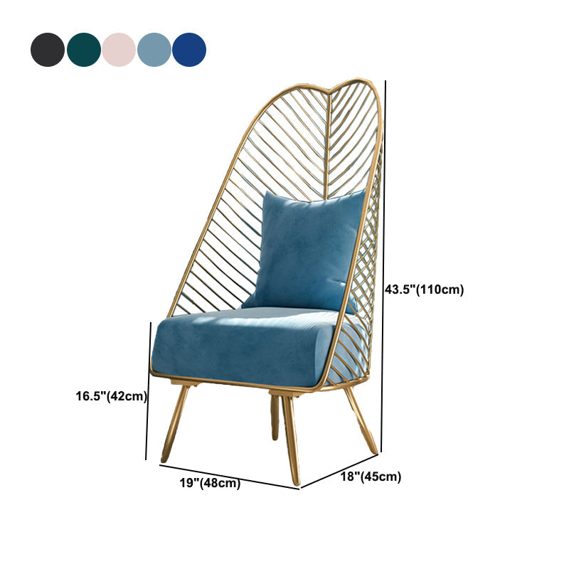 Glam Removable Cushions Armless Basic Four Leg Pillow Back Parsons Chair