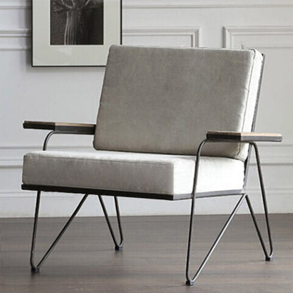 Nordic Arms Included Square Arms Cushion Back Accent Armchair